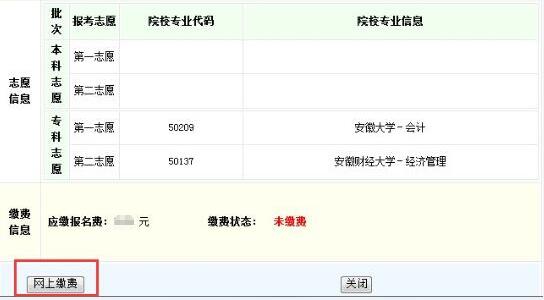 安徽省成人高考網上報名詳細操作步驟(圖13)